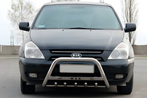 Kia Carnival 2002-2013 гг. Кенгурятник WT004 Нержавейка фото 1