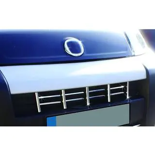 Накладки на решетку нержавейка (13 частей) Fiat Fiorino/Qubo 2008-2024 гг. фото 3