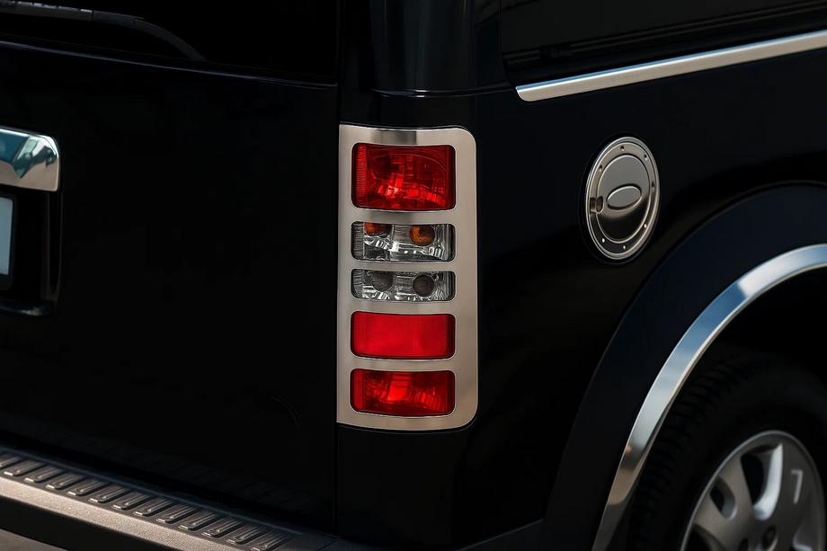Ford Connect 2002–2006 гг. Хромированные накладки на задние фонари (2 шт., нержавейка) OmsaLine - Итальянская Нержавейка Фото 3