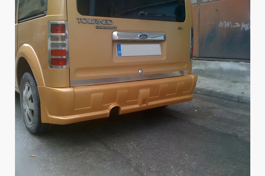 Ford Connect 2002–2006 гг. Хромированные накладки на задние фонари (2 шт., нержавейка) Image