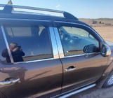 Volkswagen Amarok 2010-2022 гг. Окантовка окон нержавейка (4 полоски) Carmos - Турецкая Нержавеющая Сталь фото 4