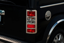 Ford Connect 2006–2009 гг. Хромированные накладки на задние фонари (2 шт., нержавейка) фото 3
