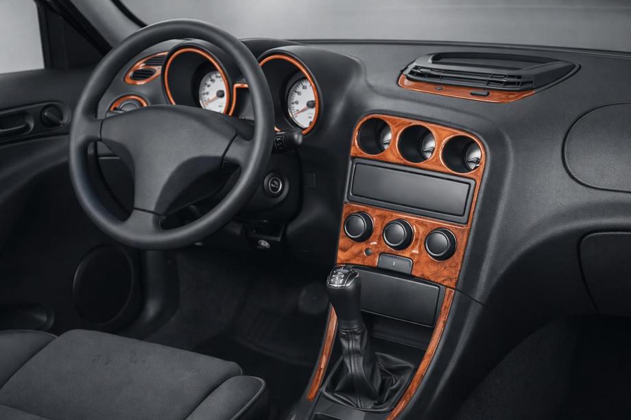 Alfa Romeo 156 1997-2007 гг. Накладки на панель приборов (Meric) Алюминий Image