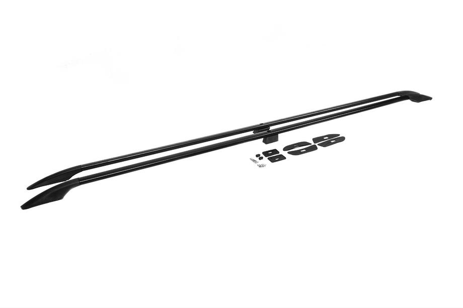 Ford Custom 2013-2022 гг. Черные рейлинги Длинные, Металлические опоры Фото 5