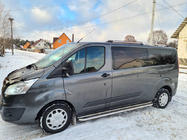 Ford Custom 2013-2022 гг. Хромированные Рейлинги Короткая, Пластиковые Ножки фото 3