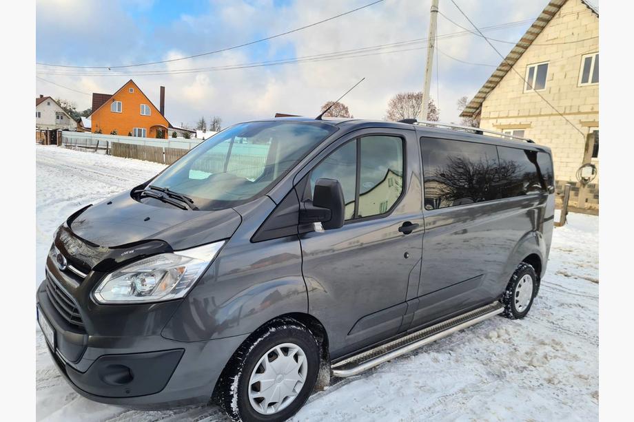 Ford Custom 2013-2022 гг. Хромированные Рейлинги Длинная металлическая ножка Фото 2