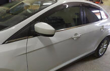 Ford Focus III 2011-2017 гг. Нижние молдинги окон нержавейка (8 шт) SW, Carmos - Турецкая Нержавеющая Сталь фото 12