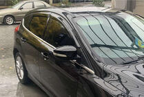 Ford Focus III 2011-2017 гг. Нижние молдинги окон нержавейка (8 шт) SW, Carmos - Турецкая Нержавеющая Сталь фото 1