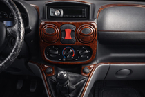 Fiat Doblo I 2005-2010 гг. Накладки на Панель Приборов Алюминий фото 1