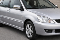 Mitsubishi Lancer 9 2004-2008 гг. Хромированные Накладки на Зеркала (2 шт.) Полированная Нержавеющая Сталь фото 1