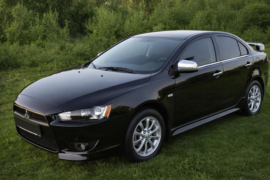 Mitsubishi Lancer X 2008- гг. Хромированные Накладки на Зеркала (2 шт.) Image