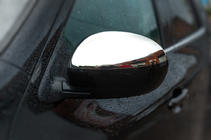 Nissan Juke 2010-2019 гг. Хром Накладки на Зеркала 2010-2014 (2 шт., Нержавейка) Carmos - Турецкая сталь фото 3