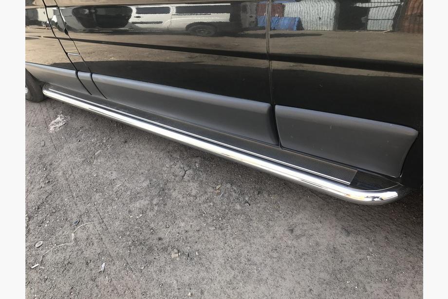 Nissan Primastar 2002-2014 гг. Боковые Подножки Premium (2 шт., Нержавейка) Image
