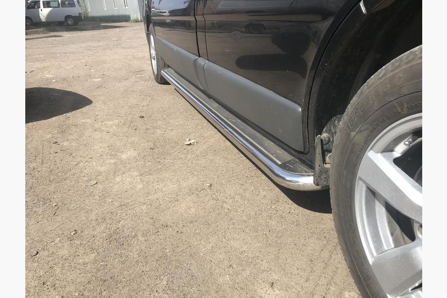 Nissan Primastar 2002-2014 гг. Боковые Подножки Premium (2 шт., Нержавейка) 60 мм, короткая база Фото 3