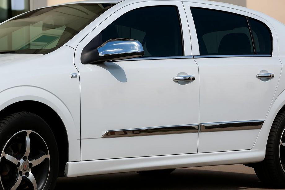 Opel Astra H 2004-2013 гг. Дверные Молдинги Нержавеющая Сталь (4 шт) Image