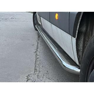 Боковые Подножки Premium (2 шт., Нержавейка) Opel Movano 2010-2021 гг. фото 1