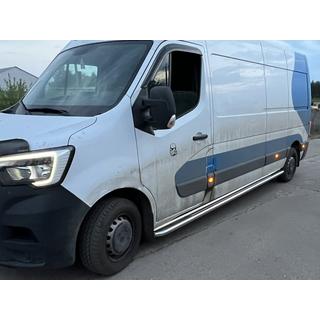 Боковые Подножки Premium (2 шт., Нержавейка) Opel Movano 2010-2021 гг. фото 4