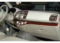 Nissan Micra K12 2003-2010 гг. Накладки на Панель Приборов Алюминий фото 3