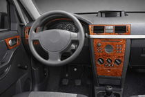 Opel Meriva 2002-2010 гг. Накладки на Панель Приборов Карбон фото 1