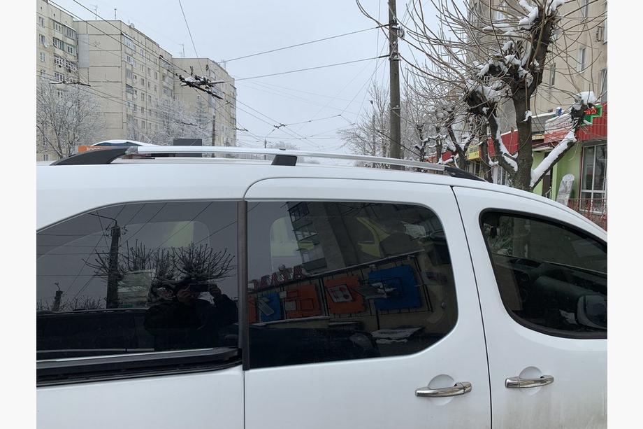 Peugeot Partner Tepee 2008-2018 гг. Хромированные Рейлинги Чугунные Ножки Фото 6
