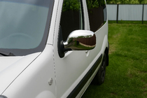 Renault Kangoo 1998-2008 гг. Хромированные Накладки на Зеркала (2004-2008, 2 шт) фото 3