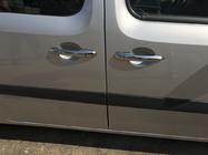 Renault Kangoo 2008–2020 гг. Накладки на дверные ручки из нержавеющей стали 3 шт, Carmos - Турецкая сталь фото 6