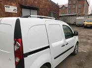 Renault Kangoo 2008–2020 гг. Хромированные Рейлинги Стандартная база, пластиковые ножки фото 6