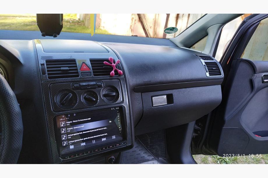 Volkswagen Touran 2003-2010 гг. Накладки на Панель Приборов Алюминий Фото 11