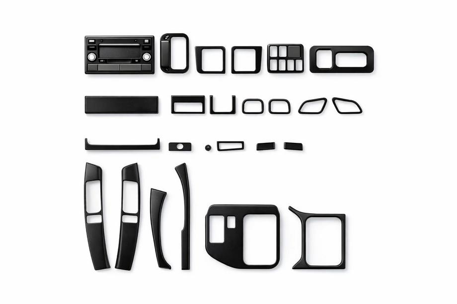 Toyota Land Cruiser Prado 120 2002-2009 гг. Интерьерные накладки для автомобиля Синий Image