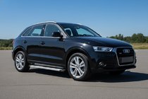 Audi Q3 2011-2019 гг. Боковые Подножки Maya V2 (2 шт., Алюминий) фото 1