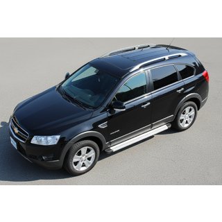 Боковые Подножки Maya V2 (2 шт., Алюминий) Chevrolet Captiva 2006-2019 гг. фото 1