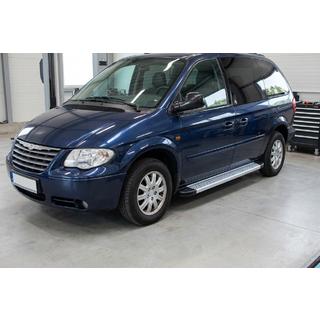 Боковые Подножки Maya V2 (2 шт., Алюминий) Chrysler Voyager 2001-2007 гг. фото 1