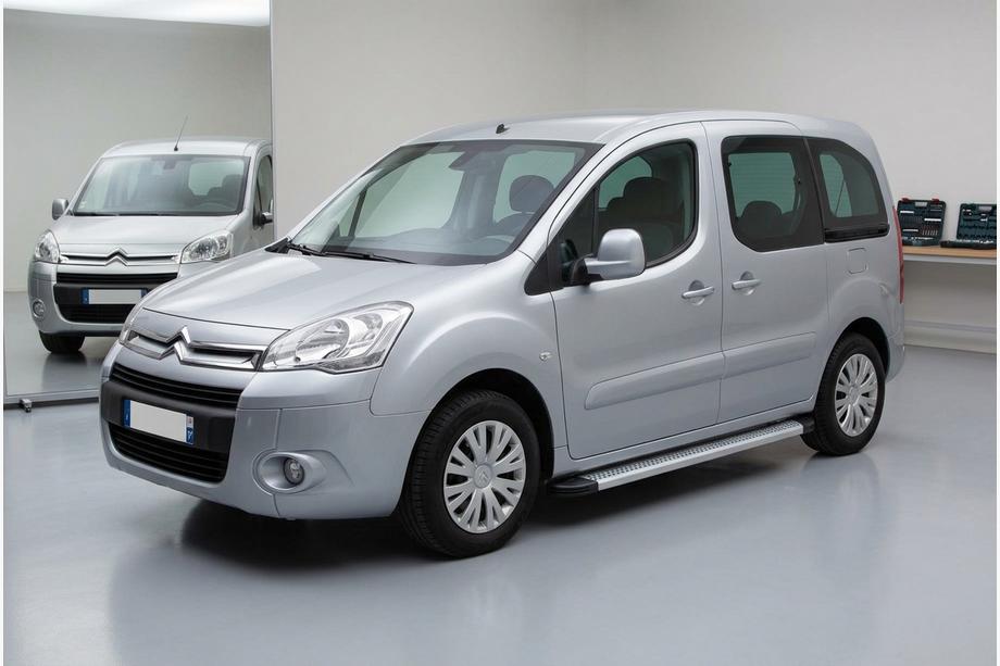 Citroen Berlingo 2008-2018 гг. Боковые Подножки Maya V2 (2 шт., Алюминий) Image