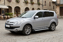 Citroen C-Crosser 2007-2013 гг. Боковые Подножки Maya V2 (2 шт., Алюминий) фото 1