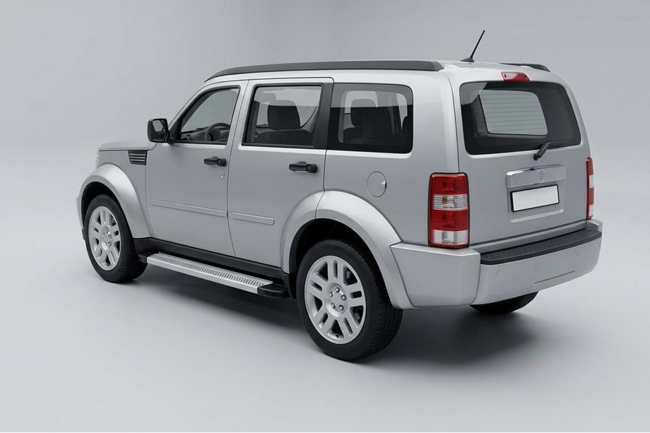 Dodge Nitro 2006-2011 гг. Боковые Подножки Maya V2 (2 шт., Алюминий) Image