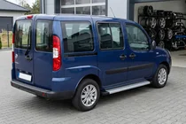 Fiat Doblo I 2005-2010 гг. Боковые Подножки Maya V2 (2 шт., Алюминий) фото 1