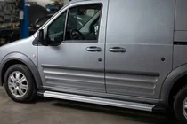 Ford Connect 2006–2009 гг. Боковые Подножки Maya V2 (2 шт., Алюминий) фото 1