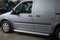 Ford Connect 2010-2013 гг. Боковые Подножки Maya V2 (2 шт., Алюминий) фото 1