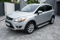 Ford Kuga 2008-2013 гг. Боковые Подножки Maya V2 (2 шт., Алюминий) фото 1