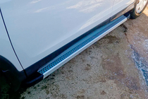 Honda CRV 2012-2016 гг. Боковые Подножки Maya V2 (2 шт., Алюминий) фото 8