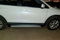 Honda CRV 2012-2016 гг. Боковые Подножки Maya V2 (2 шт., Алюминий) фото 9