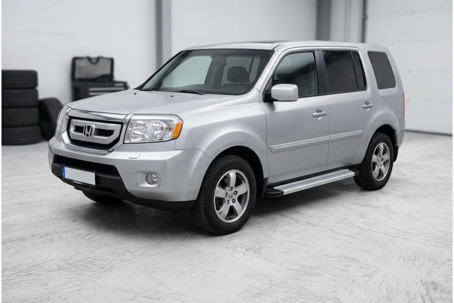 Honda Pilot 2008-2015 гг. Боковые Подножки Maya V2 (2 шт., Алюминий) Image