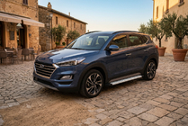 Hyundai Tucson TL 2016-2021 гг. Боковые Подножки Maya V2 (2 шт., Алюминий) фото 1