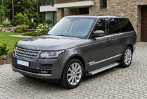 Range Rover IV L405 2013-2021 гг. Боковые Подножки Maya V2 (2 шт., Алюминий) фото 1