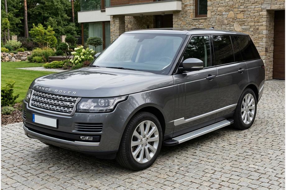 Range Rover IV L405 2013-2021 гг. Боковые Подножки Maya V2 (2 шт., Алюминий) Image