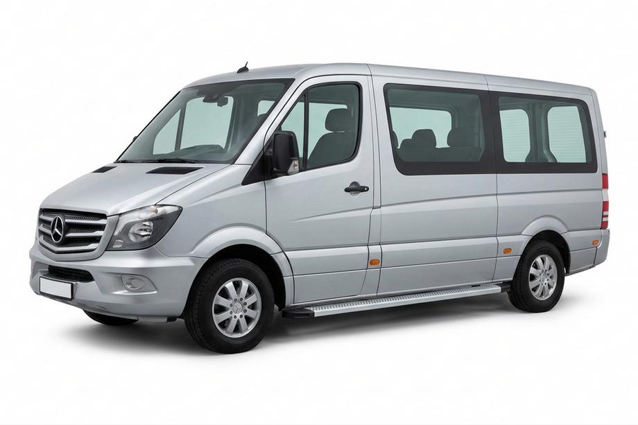 Mercedes Sprinter W906 2006–2018 гг. Боковые Подножки Maya V2 (2 шт., Алюминий) Image