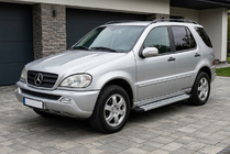 Mercedes ML W163 1997-2005 гг. Боковые Подножки Maya V2 (2 шт., Алюминий) фото 1