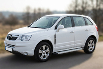 Opel Antara 2006-2017 гг. Боковые Подножки Maya V2 (2 шт., Алюминий) фото 1