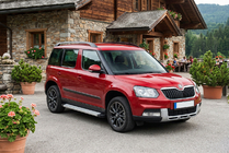Skoda Yeti 2009-2017 гг. Боковые Подножки Maya V2 (2 шт., Алюминий) фото 1