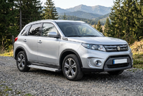 Suzuki Vitara 2015- гг. Боковые Подножки Maya V2 (2 шт., Алюминий) фото 1